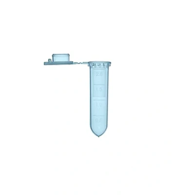 Image de MUHWA Lot de 500 tubes microcentrifugeuse gradués avec bouchon à clipser, flacon d&#039;échantillon arrondi pour laboratoire (bleu)
