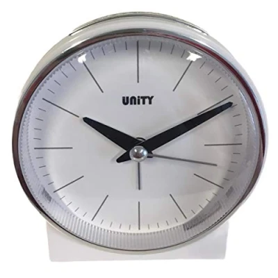 Image de Unity Bell Réveil Blanc Mat 10,5 x 6,5 cm, Plastique