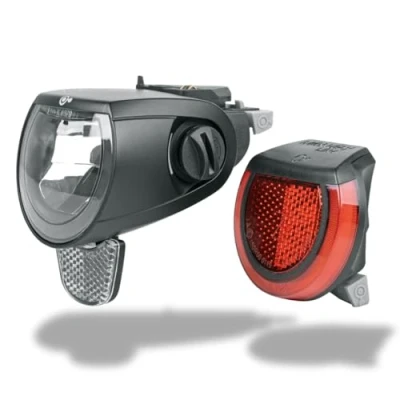 Image de MonkeyLink SkyeLight Set Connect 110/150 Lux Kit d&#039;éclairage pour vélo électrique avec BlueDoc (Interface MonkeyLink) Noir