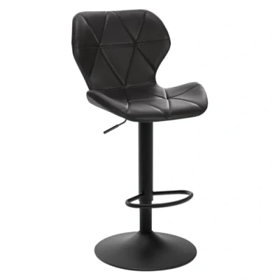 Image de EUGAD Lot de 1 Tabouret Bar réglable en Hauteur Similicuir,Tabouret comptoir Style rétro,Anthracite 0665BY