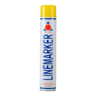 Image de Aerosol Solutions LINEMARKER Peinture de marquage au sol, traçage lignes, parkings, terrains sport, routes, sécurité Jaune, 750ml