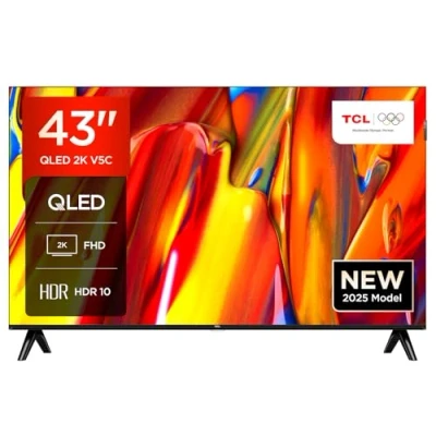 Image de TCL 43V5C TV QLED Direct LED Smart Full HD 43&quot; avec Android TV​ &amp; HDR Compatible Google Cast Home, Design Mince