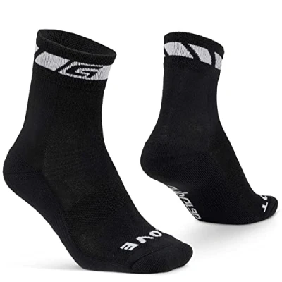 Image de GripGrab Mixte Fahrradsocken Spring/Fall Socks Chaussettes de cyclisme, Noir Noir, S EU
