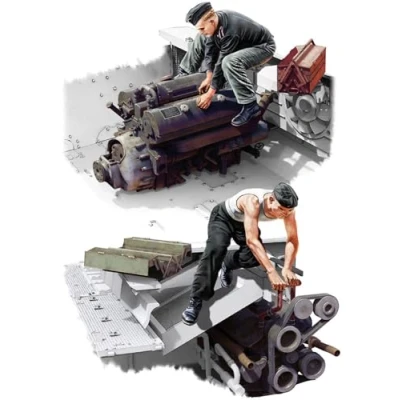 Image de Miniart Maybach Maquette en Plastique Non assemblée, MIN35331, Gris