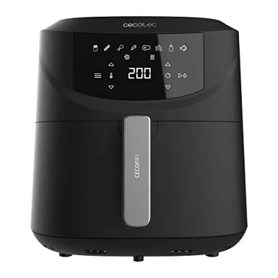 Image de Cecotec Friteuse sans Huile 7,6 L Cecofry Absolute 7600. Air Fryer 2000 W, Numérique et Compacte, Technologie PerfectCook, Température Durée Réglables, Écran Tactile, 8 Modes