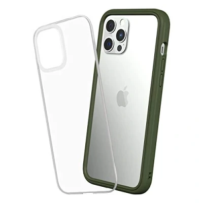 Image de RhinoShield Coque Compatible avec [iPhone 12 Pro Max] Mod NX Protection Fine Personnalisable Technologie Absorption des Chocs [sans BPA] Vert Kaki