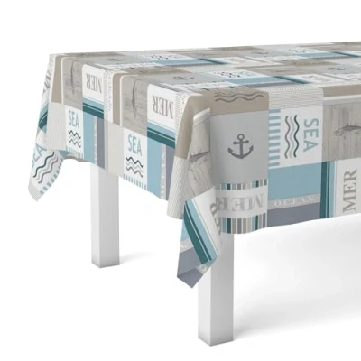 Image de Martina Home Mer Nappe en Toile Cirée Unique 100 x 140 cm