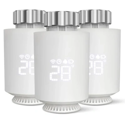 Image de ZigBee 3.0 Vanne Thermostatique Radiateur, Thermostat connecté radiateur Electrique,Thermostatique Connectée et Intelligente Compatible avec Alexa/Home Assistant (3pcs)