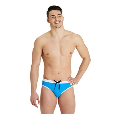Image de arena Slip de Bain Homme Fundamentals Borders, Plage et Piscine, Tissu MaxFit, Résistant au Chlore Sel, Protection UV UPF 50+