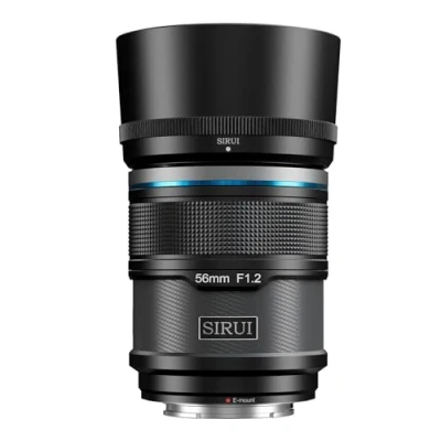 Image de SIRUI Sniper objectif autofocus 56 mm, grand angle F1.2 APS C pour A5 A6 A7 FX A9 ZV E Series (monture E, noir)