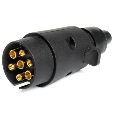 Image de AMiO 03215 Prise de remorque 7 PVC noir caravanes