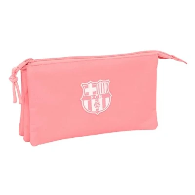 Image de Trousse Triple SAFTA F.C. Barcelona Chica Confortable Polyvalente Couleur Corail