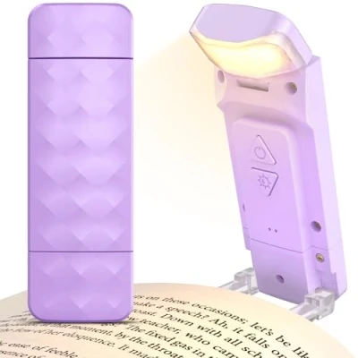 Image de Mexllex lampe de Lecture, Liseuse lecture pour lire au lit livre Rechargeable 3 Couleurs Protection des Yeux &amp; 5 Réglages Luminosité, Cadeau Liseusurs Enfants