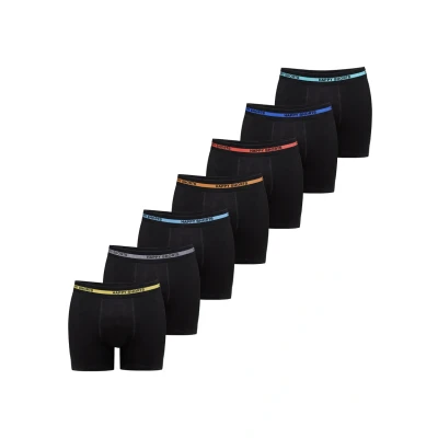 Image de Happy Shorts 7 PACK Caleçon, Homme, Taille: Large, Schwarz