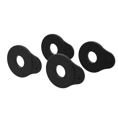Image de D&#039;Addario blocs de sangle Flex Lock Verrouillage des sangles en place Protégez votre instrument sans modification ni matériel Facile à fixer Lot 4 Noir