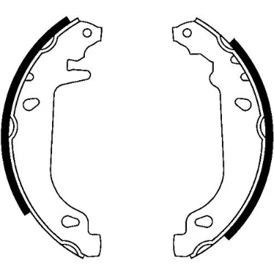 Image de ATE 03.0137 0209.2 Mâchoires De Frein 180 42 RENAULT: TWINGO 1, Rapid, Super 5 3/5 portes