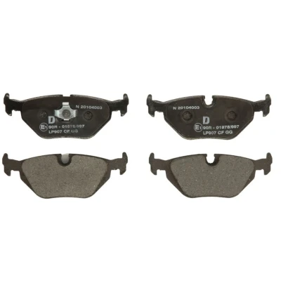 Image de DELPHI LP907 Jeu de plaquettes frein préparé pour indicateur d&#039;usure avec tôle anti bruit sans accessoires BMW: 3 Berline, Cabriolet, Coupe