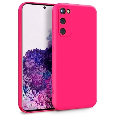 Image de MyGadget Coque pour Samsung Galaxy S20 FE Case TPU Souple &amp; Soft avec Doublure Microfibre Cover Protection Extra Fine Légère Rose Foncé