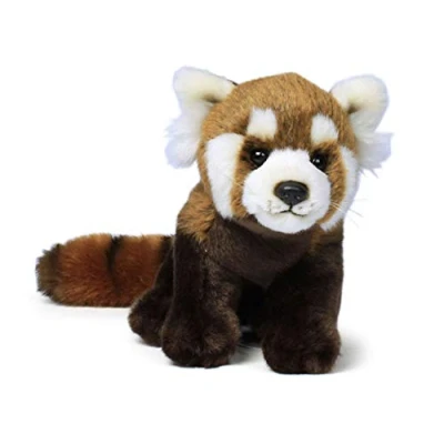 Image de WWF Peluche Panda Roux Réaliste avec de Nombreux Détails Ressemblants Douce et Souple Normes CE 23 cm