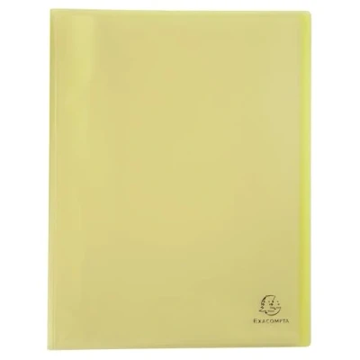 Image de Exacompta Réf. 88475E Carton de 10 Protège documents Chromaline Pastel 40 pochettes cristal lisse 80 vues pour A4 dim 24 x 32 cm couverture en polypro recyclé translucide mauve