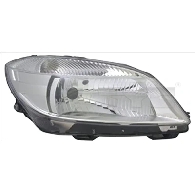 Image de TYC 20 14321 05 2 Phares droit H4 pour circulation à droite avec moteur électrique SKODA: Fabia 2, Roomster