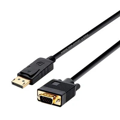 Image de AISENS A125 0365. Longueur de câble: 2 m, Connecteur 1: DisplayPort, 2: VGA D SUB. Certificats durabilité: RoHS.