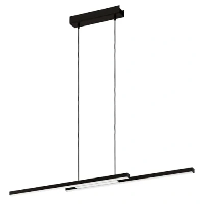 Image de Eglo connect.z Suspension luminaire LED connecté Fraioli Z, lustre suspendu ZigBee, contrôlable par appli et commande vocale, blanc chaud froid, RGB, dimmable, noir