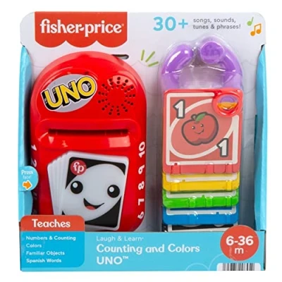 Image de Fisher Price HHG91 Jeu éducatif pour bébé UNO Jouet Version allemande électronique bébés et enfants à partir de 6 mois