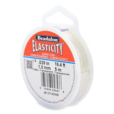 Image de Beadalon Cordon élastique en Caoutchouc 1 mm/5 m