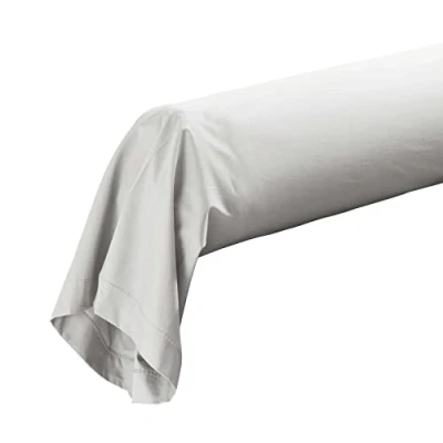 Image de douceur d&#039;intérieur, Taie de Traversin (85 x 185 cm) Percaline Blanc, Percale Coton