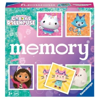 Image de Ravensburger jeu Éducatif Grand memory Gabby&#039;s Dollhouse Un premier éducatif mêlant observation, association et mémorisation À partir de 3 ans 22596