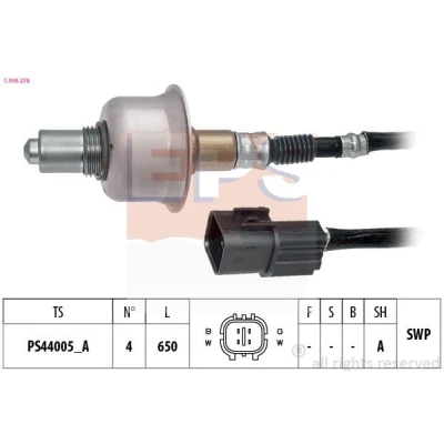 Image de EPS 1.998.278 Sonde lambda Made in Italy OE Equivalent chauffé, planaire, Filetage prégraissé HYUNDAI: i20 II 3/5 portes, Coupe