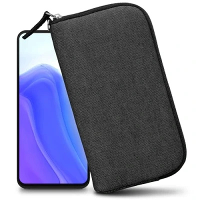 Image de XiRRiX Etui pour téléphone Mobile avec dragonne 7.2 Taille Universelle 3XL Huawei Honor 7X Mate 20 Pro/Lite/View 10 étui Portable Noir/Gris