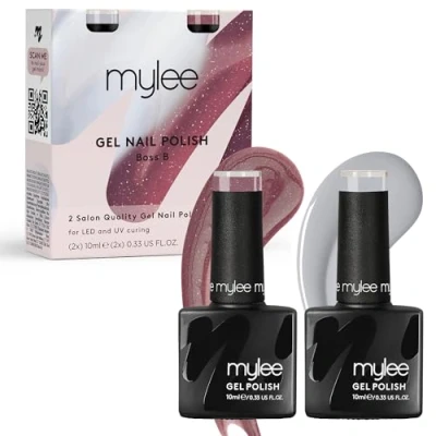 Image de Mylee Set de Vernis à Ongles Semipermanent 2x10ml [Boss B] The Corpcore Collection UV/LED Nail Art, Manucure et Pédicure Durable, Usage Professionnel Domestique [Automne/Hiver 2024]