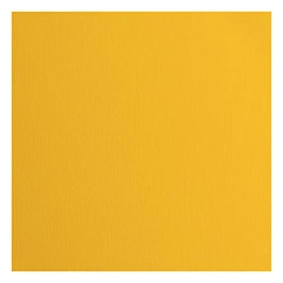 Image de vaessen creative Florence Papier Cartonné, Jaune (Miel), 216g, Carré, 30,5 x cm, 20 Feuilles, Surface Texturée, pour Peindre, Scrapbooking et plus, 30,5x30,5cm