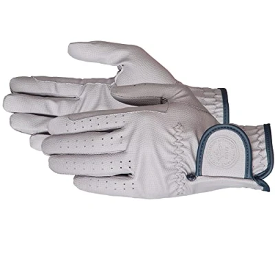 Image de PFIFF 102601 Twin Color Gants d&#039;équitation Gris/Bleu foncé Taille 10