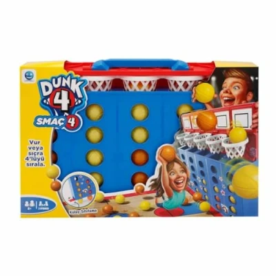 Image de Funville Game Time Dunk 4 in a Row Line Up Donnect Four Counters Jeu de stratégie