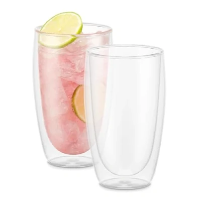 Image de BODUM (4560 10) Lot de 2 Verres à double paroi, Transparent, 45 cl, Unité