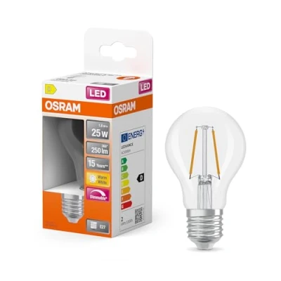 Image de OSRAM 4099854443749 LED CEE D (A G) E27 1.8 W blanc chaud (Ø x H) 60.00 mm 1 pc(s)