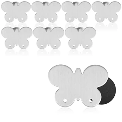 Image de com four® 8X Poids de Nappe en Acier Inoxydable Pince magnétique pour env. 50 grammes