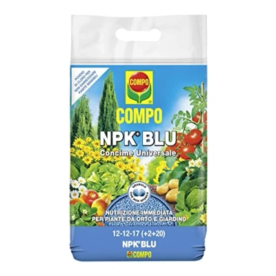 Image de COMPO NPK BLU, Engrais universel granulaire pour jardin et prêt effet 4 kg