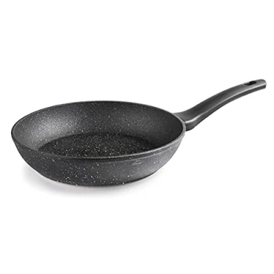 Image de Lacor 26832 Poêle JAVA en aluminium forgé 100% sans PFOA, anti adhérente, particules de pierre, fond Full Induction, Ø 32 x 5,5 cm, noir