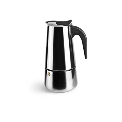 Image de Ibili Cafetière à Expresso Moka, 6 Tasses, 280 ml, Acier Inoxydable, Compatible avec les Plaques Induction