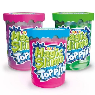Image de CRAZE Magic Slime Topping Set de 3 Enfants en boîte 3X 70 ML avec Paillettes &amp; différents toppings sûr sans résidus