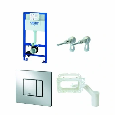 Image de Grohe Rapid Sl Bâti Support Wc avec Plaque Murale Skate Cosmo Et Boîtier Fresh 1 M (Import Allemagne)