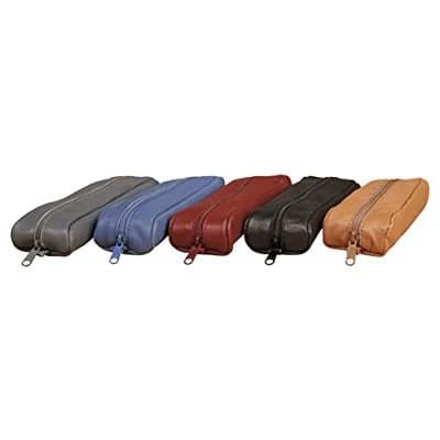 Image de Clairefontaine 77012C Collection Age Bag Une Trousse Petite Ovale en Véritable Cuir d&#039;Agneau 18,5 x 5 3 cm Couleur Aléatoire