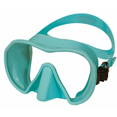 Image de Masque de plongée apnée et Snorkeling Maxlux S Beuchat Bleu Ice