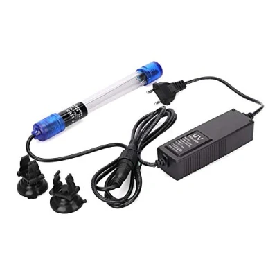 Image de Mumusuki LED aquarium Light, 220 240V etanche UV Lampe Sterilisateur Algue Bacteries Vertes Killing Ultraviolet Desinfection de l&#039;eau pour Plug EU(UV 9)