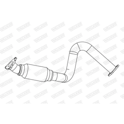 Image de WALKER 10886 tuyau d&#039;échappement 740 sans pièces de montage, avec flexible OPEL: Mokka / X oscaro, mister auto, yakarouler