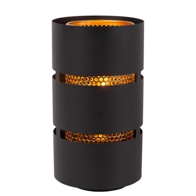 Image de Lucide Rosas lampe à poser Ø 16 x 30 cm noir et laiton